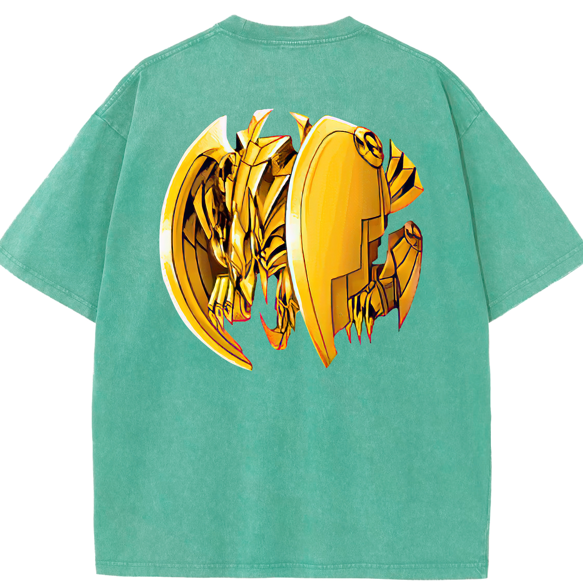 （画像用） 遊☆戯☆王 Yu-Gi-Oh! 綿100% ヴィンテージ風 半袖Tシャツ（背面プリント）